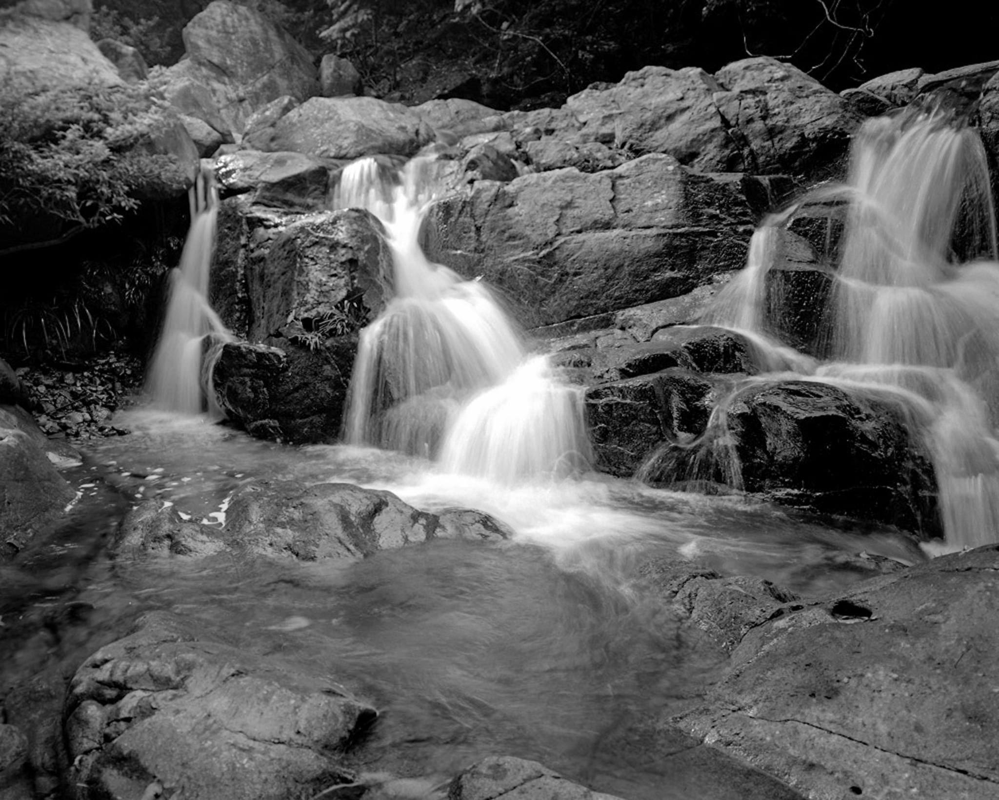 Let the water streams wash it all away.